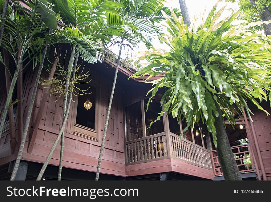 Jim thompson house, a traditional house in Bangkok,