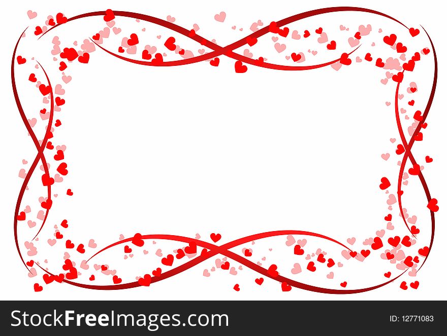 Scope heart love abstraction decorative pattern romance stylized sweetheart day valentine