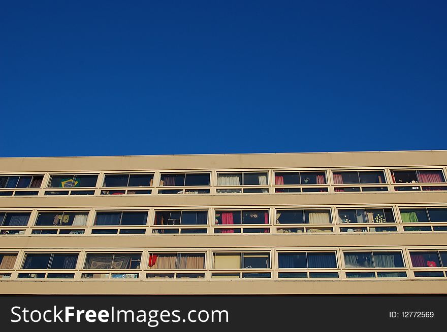 Windows in a modern building  in Amsterdam