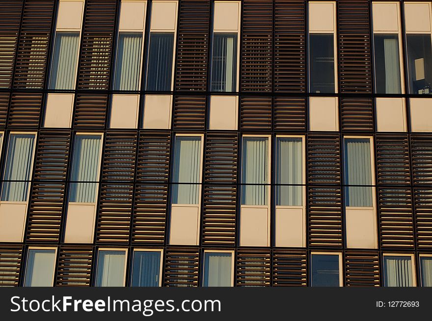 Some office windows in Amsterdam city. Some office windows in Amsterdam city