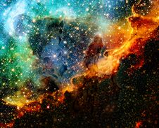 Nebula In Deep Space. Elements Of This Image Furnished By NASA Stock Photos