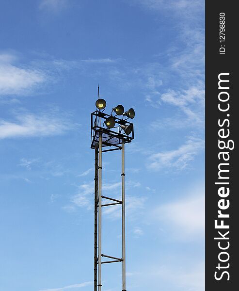 An accent lights tower for traffic lights. An accent lights tower for traffic lights