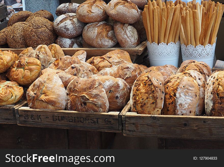 Bakery, Bread, Food, Whole Grain