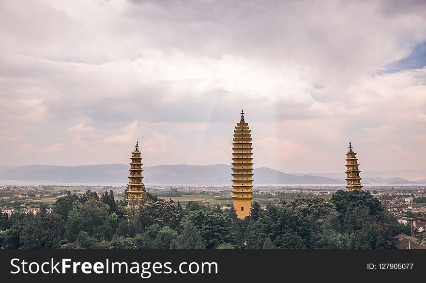 Sky, Cloud, Landmark, Tower