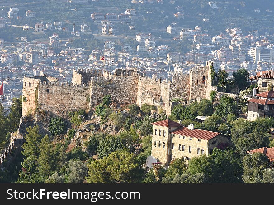 Castle Ichkale in Alanya. Turkey. Summer 2018. Castle Ichkale in Alanya. Turkey. Summer 2018