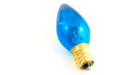 Blue  Lightbulb Stock Photos
