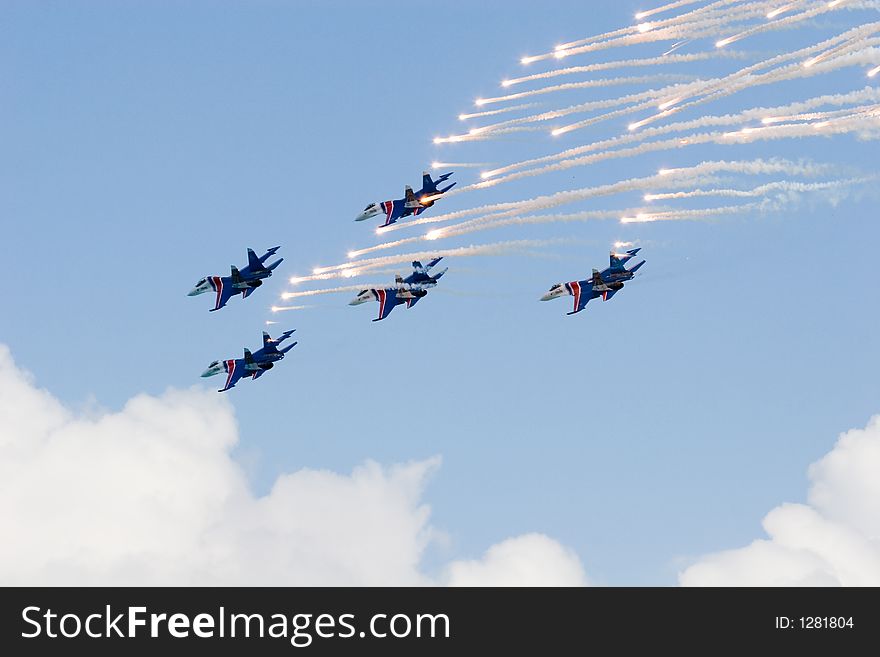 Salute of the Russian knights. Salute of the Russian knights