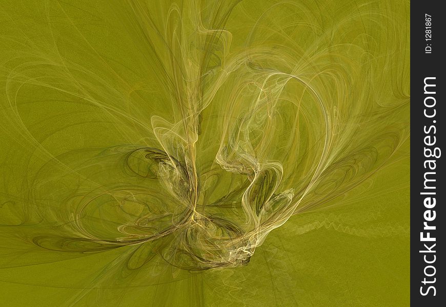 Abstract Green Shape