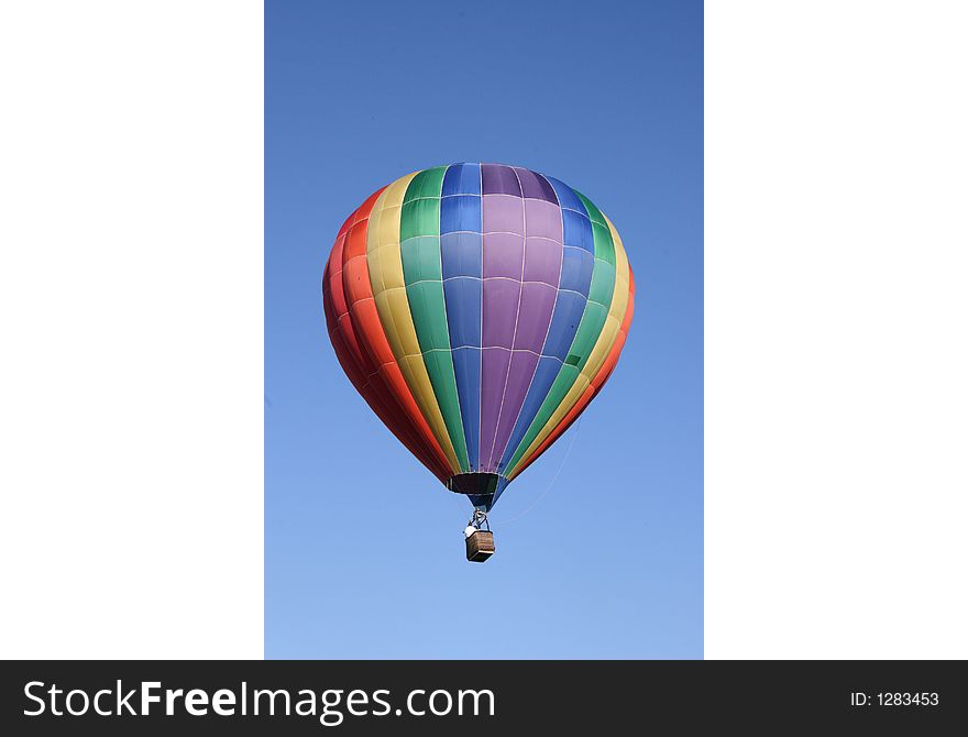 Rainbow balloon, dean in flight