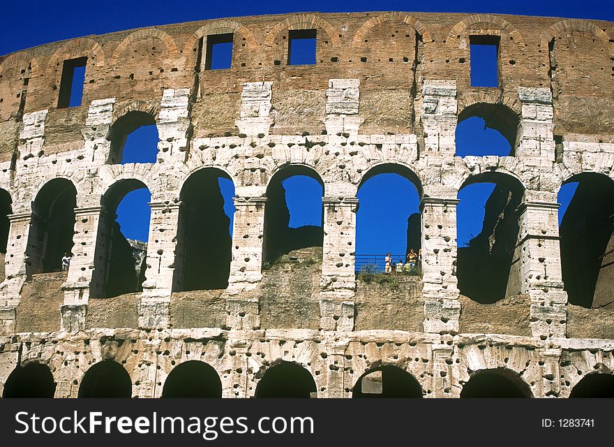 This is well known Colosseum. The symbol of Rome. I have captured this picture at 3.30 p.m.