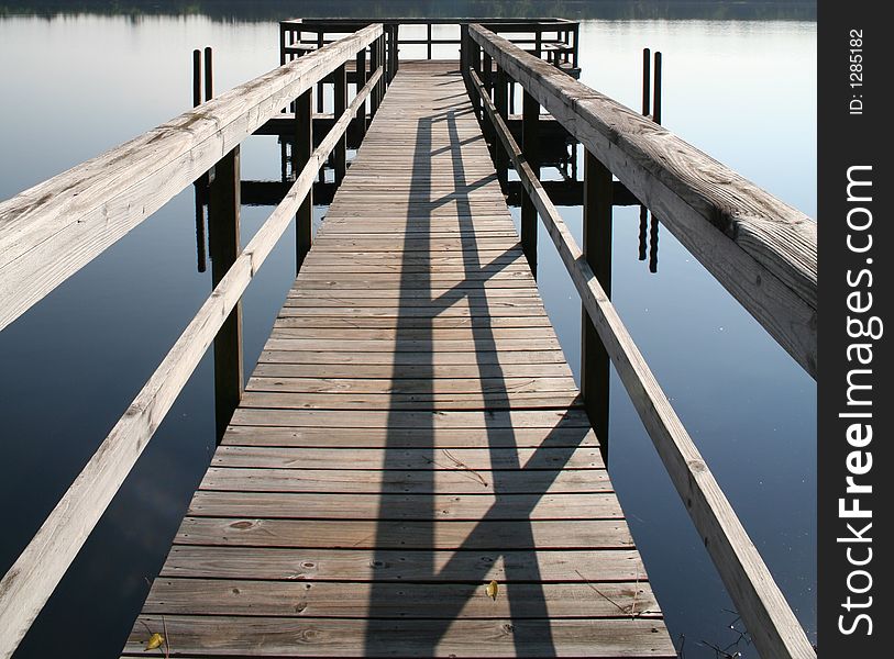 Abstract photo of a fishing dock