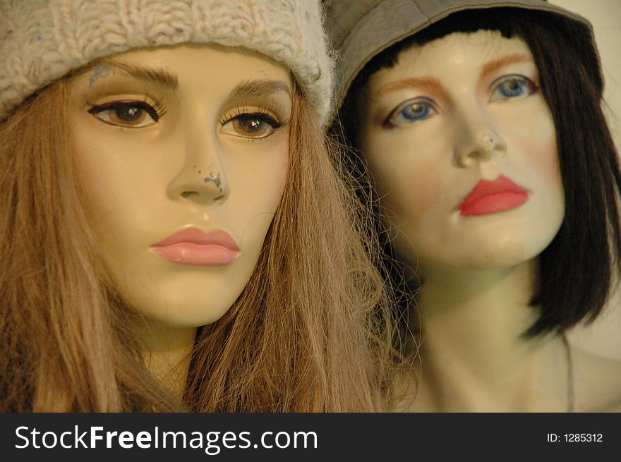 Two Mannequins Faces