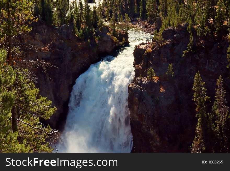 Falls at Yellowstone National Park
