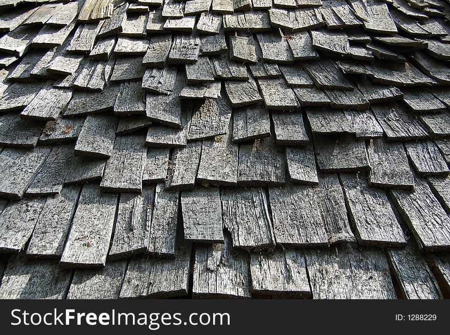 Wooden roof tiles