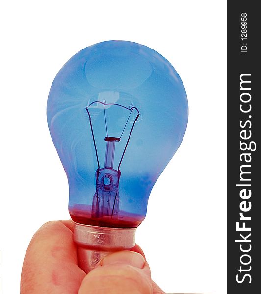 Blue Bulb for getting a clear idea. Blue Bulb for getting a clear idea