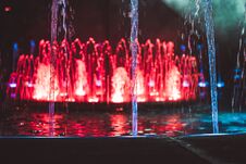 Fountain At Night Stock Images Fountain At Night Stock Images