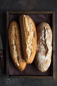 Various Fresh Bread Stock Photography