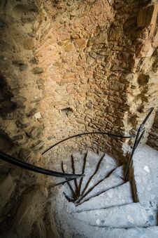 Stairwell Inside Rochester Castle Royalty Free Stock Photography