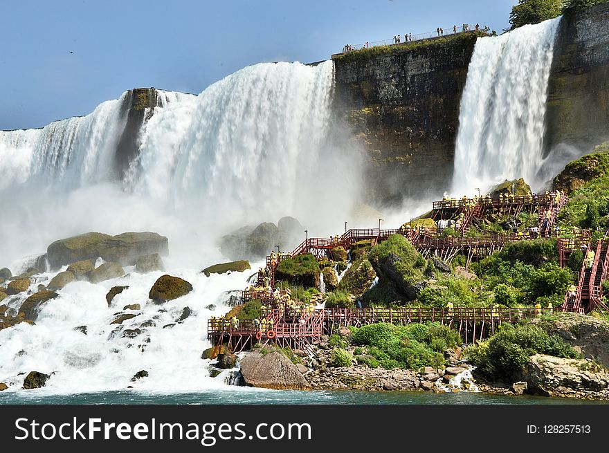 Waterfall, Water, Nature, Body Of Water