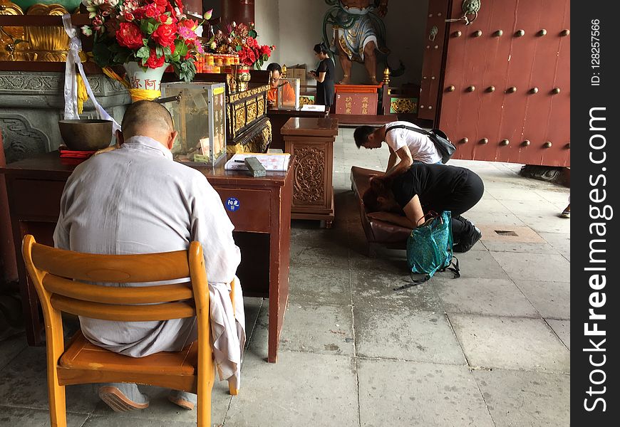 Sitting, Temple, Furniture, Chair