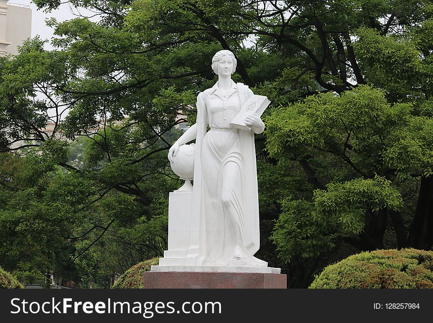 Statue, Sculpture, Monument, Tree
