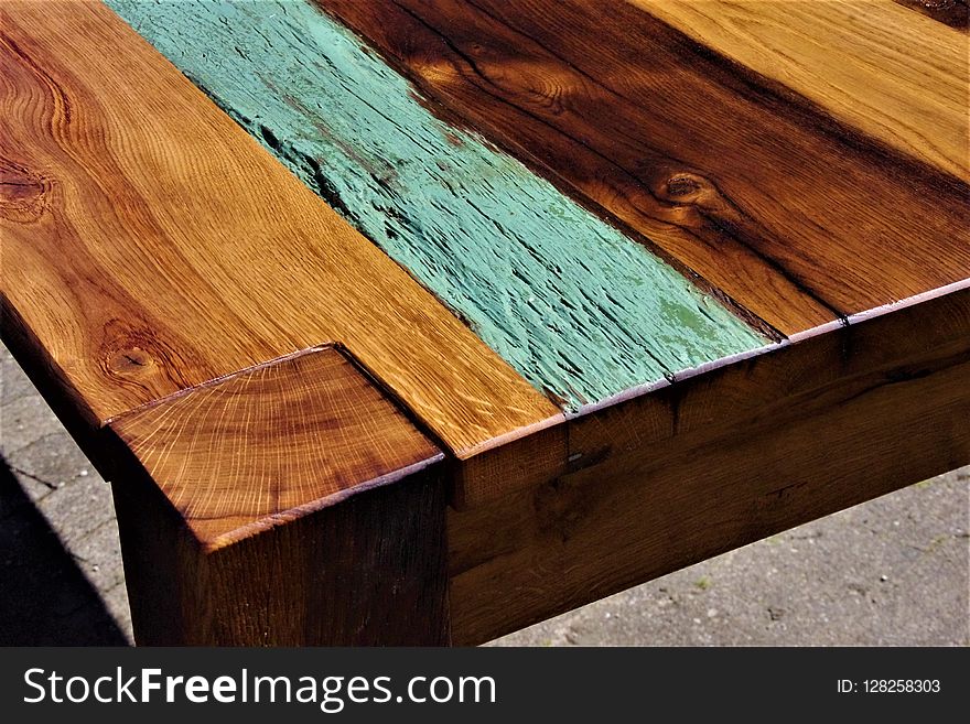 Table, Wood, Furniture, Wood Stain