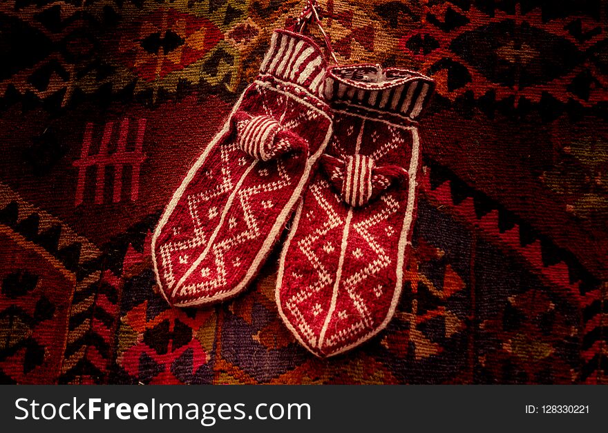 handmade colorful Turkish ethnic styled woven socks