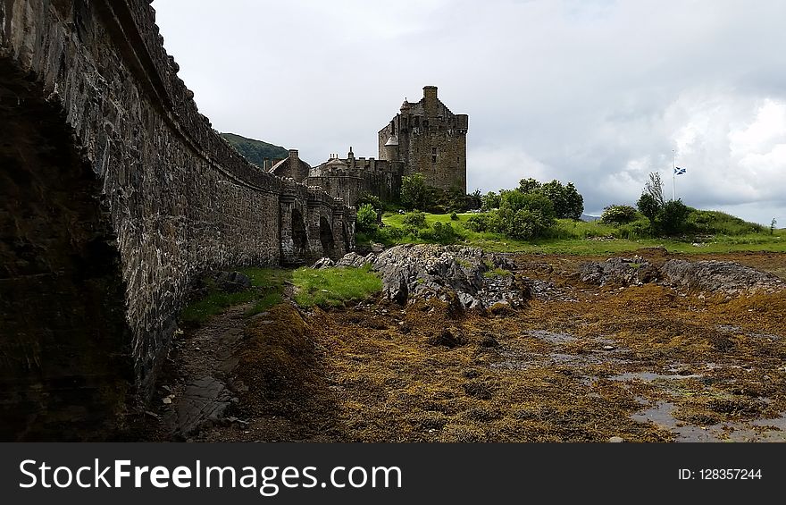 Castle, Ruins, Sky, Highland