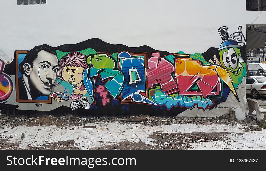 Graffiti, Art, Street Art, Mural