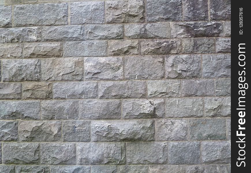 Stone Wall, Wall, Brickwork, Brick