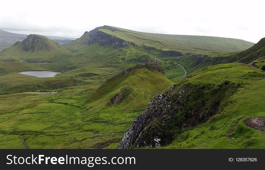 Highland, Grassland, Fell, Ridge