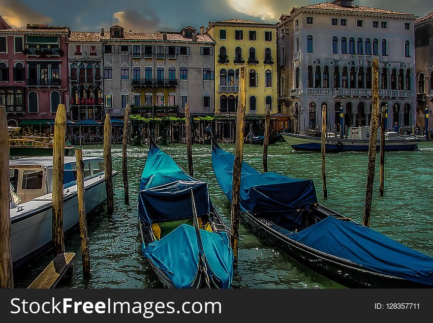 Waterway, Water, Water Transportation, Gondola