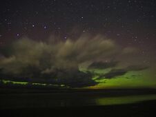Night Sky Stars Aurora Polar Lights Big Dipper Constellation Clouds Royalty Free Stock Photography Night Sky Stars Aurora Polar Lights Big Dipper Constellation Clouds Royalty Free Stock Photography
