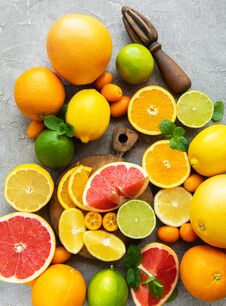 Citrus Fresh Fruits Stock Images