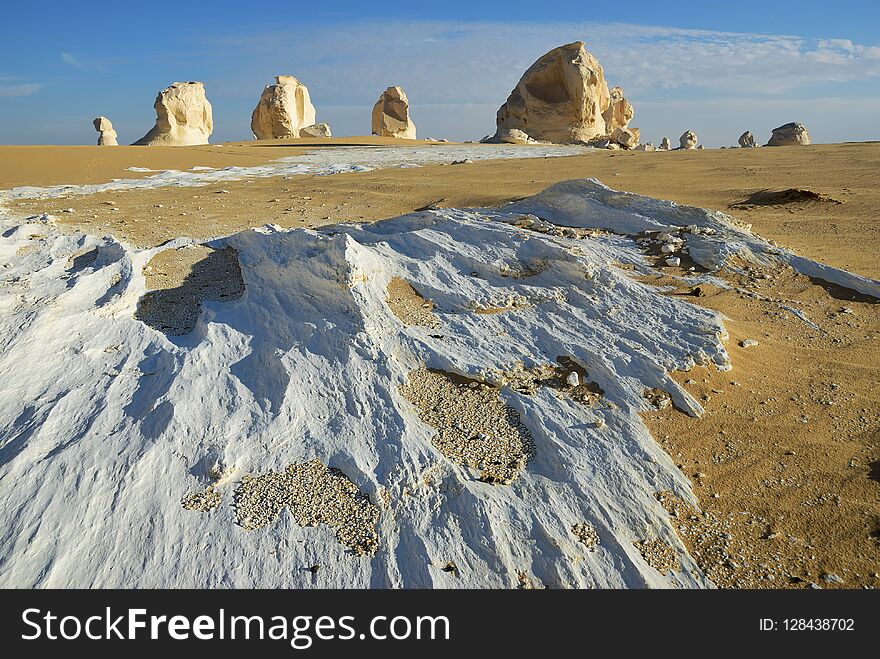 White desert scenery, Sahara. Egypt