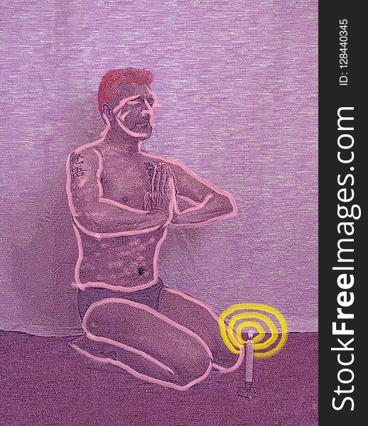 Art, Purple, Figure Drawing, Standing