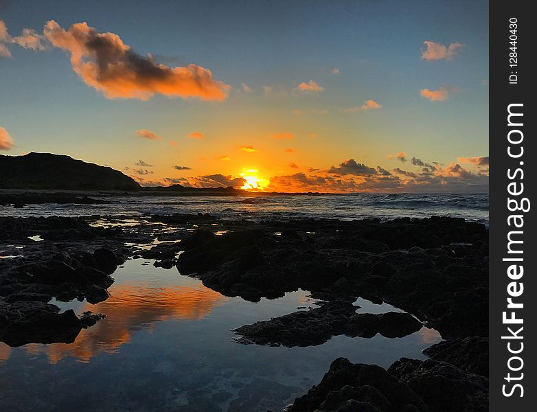 Sky, Sea, Reflection, Horizon