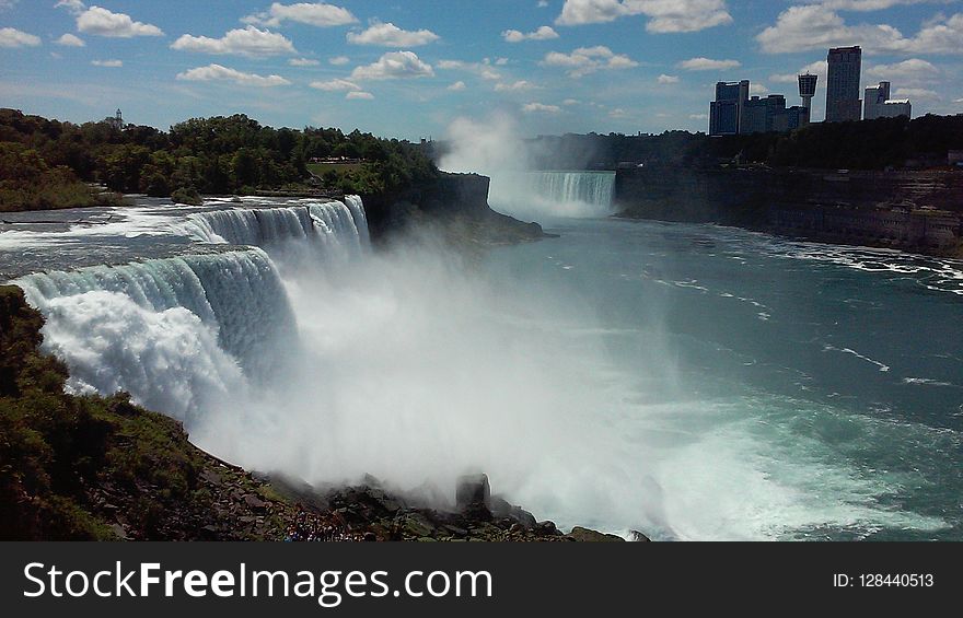 Waterfall, Nature, Water Resources, Body Of Water