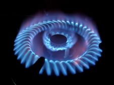 Gas Burner Stock Image
