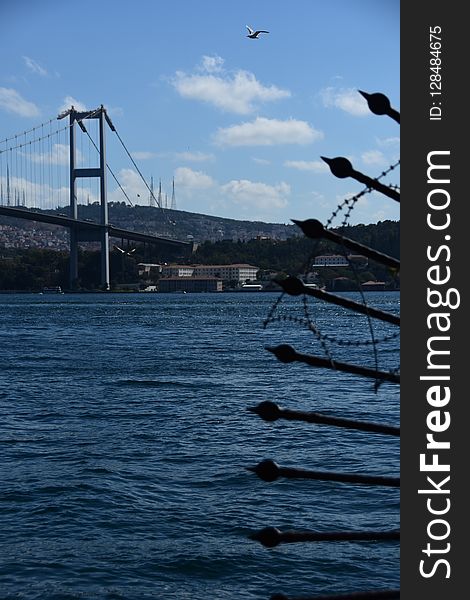 Bosphorus Bridge photographing with straight .Istanbul, Turkey. Bosphorus Bridge photographing with straight .Istanbul, Turkey