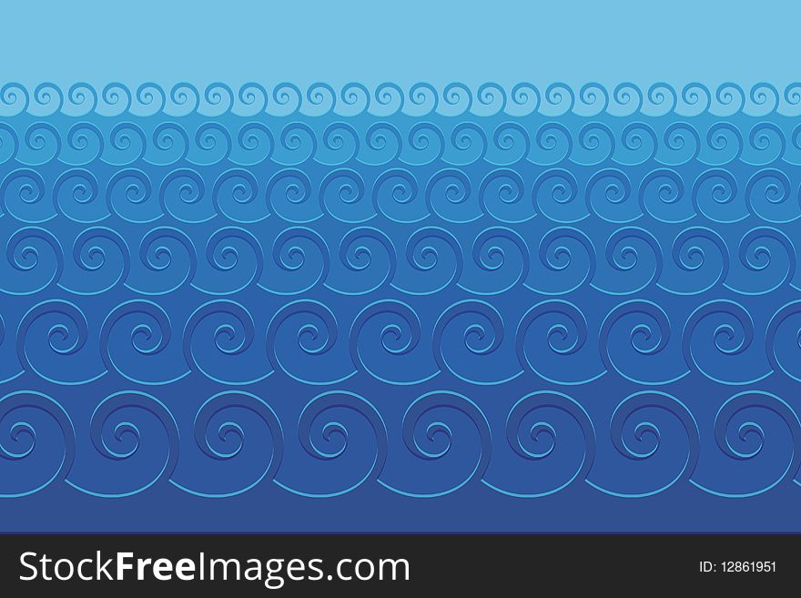 Graphic illustration of Sea Background