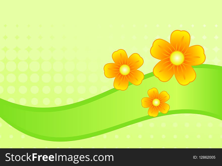 Graphic illustration of Flower Background