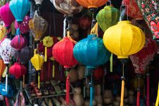 Chinese Lanterns For Sale Close-up Stock Photos