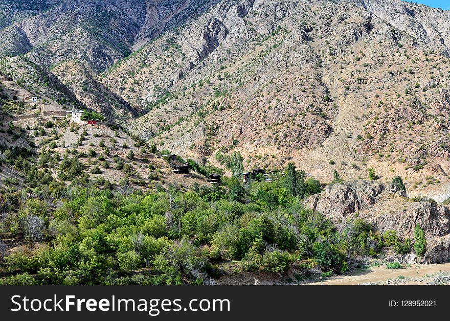 Mountainous Landforms, Vegetation, Mountain Village, Nature Reserve