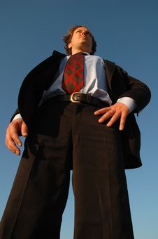 Salesman Overlooking Stock Photography Salesman Overlooking Stock Photography
