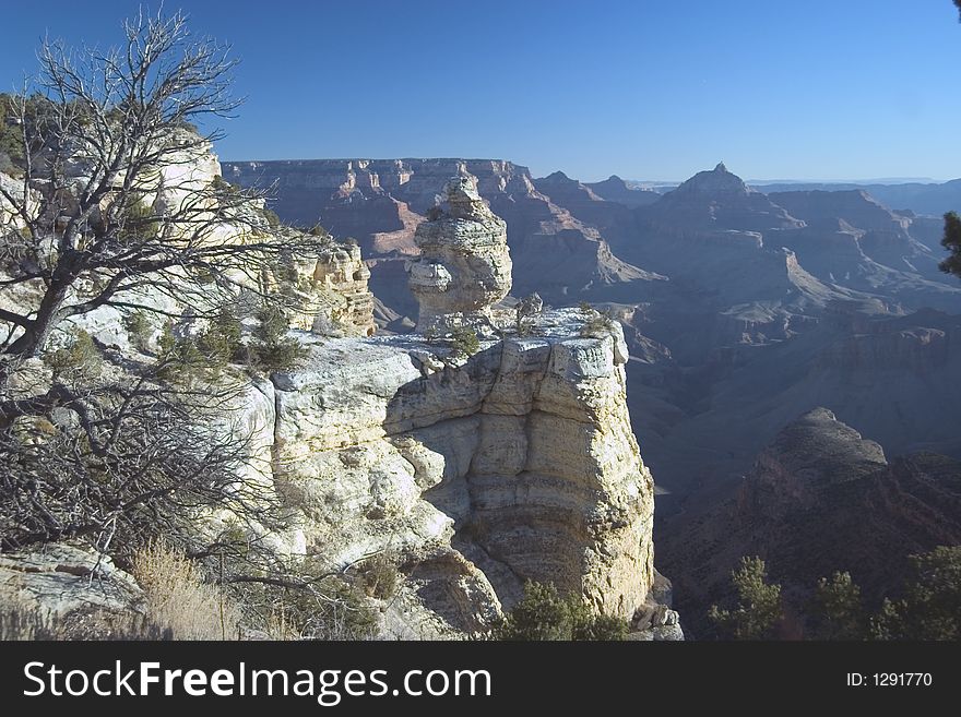 Near Grandview Point at the Grand Canyon looking north. Near Grandview Point at the Grand Canyon looking north