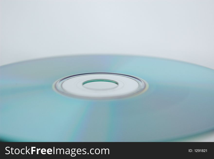 CDROM disc abstract blurry background.