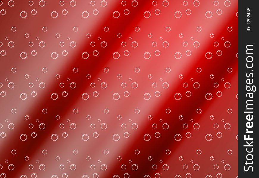 Abstract red christmas bubbles background