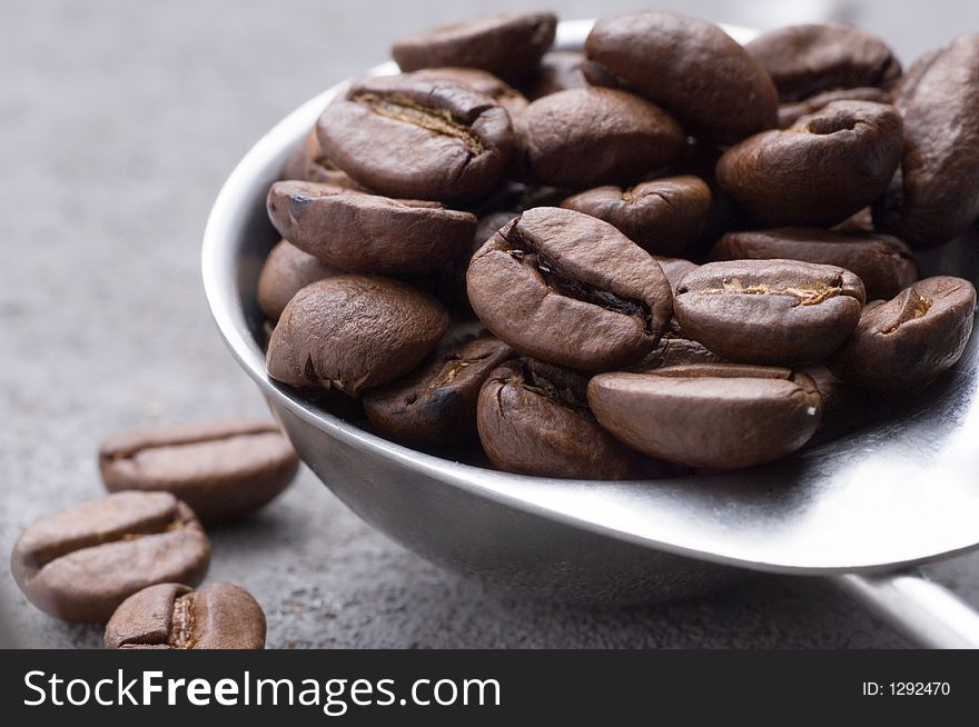 Close up of coffee beans