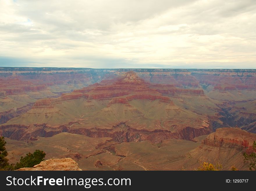 From rim of the canyon. From rim of the canyon